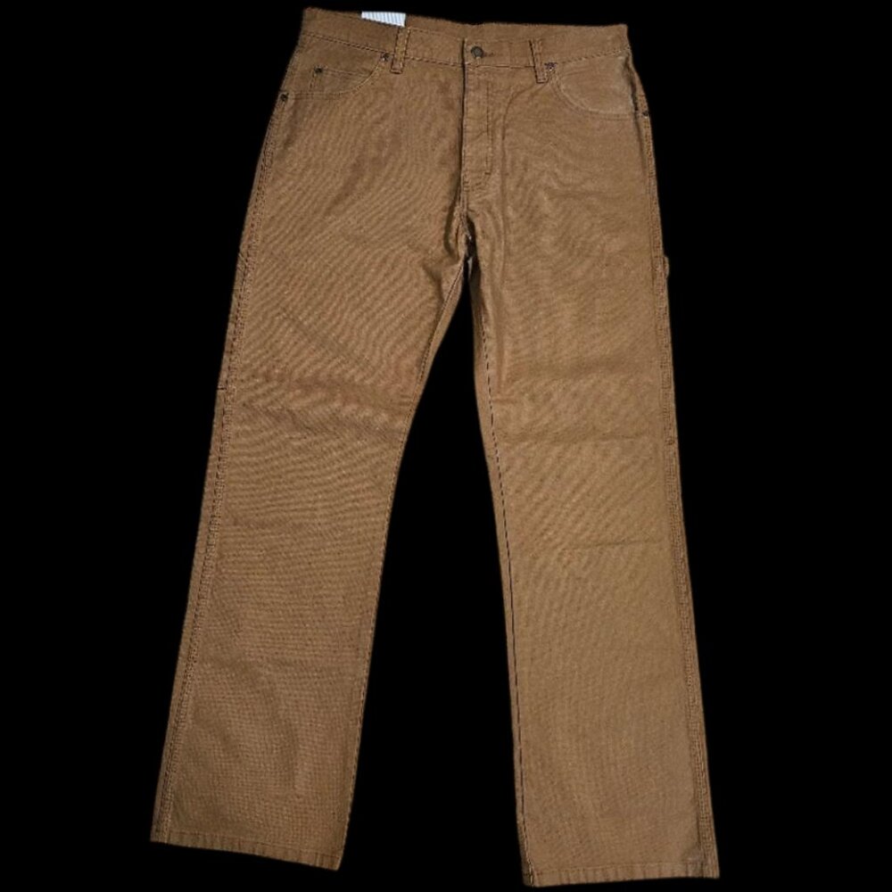 Dickies Men’s 33x32 Carpenter Pants Brown Duck Canvas Workwear Utility Y2K - Picture 5 of 6